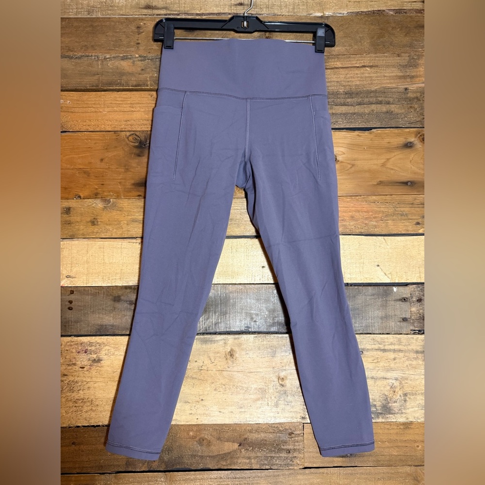 Athleta Salutation II Stash Pocket Tight 7/8 Purple size Small - Picture 2 of 5